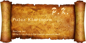 Pulcz Klarissza névjegykártya